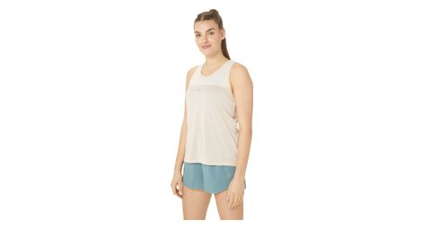 Asics women's race beige tank top xs