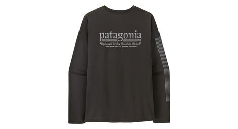 Patagonia Capilene Cool Daily Hut Tripper Langarm-T-Shirt für Herren, schwarz