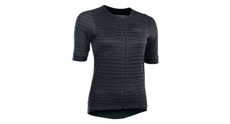 Maglia a maniche corte gravel da donna ion vntr amp nero