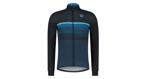 Maillot manches longues velo rogelli hero ll - homme - bleu/noir