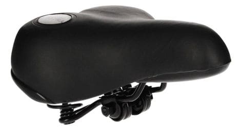 Selle de vélo dames/hommes siège gel confort noir