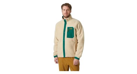 Helly hansen panorama pile snap beige herren fleecejacke