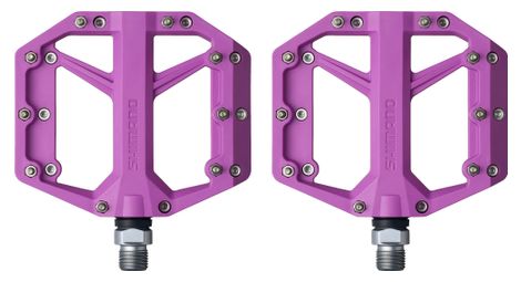 Paire de pédales plates shimano pd-gr400 violet