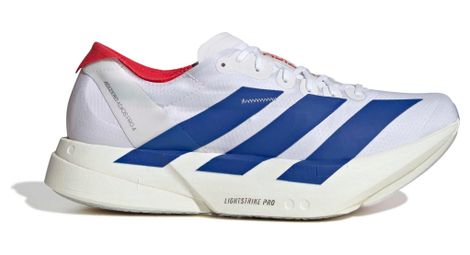 adidas adizero adios pro 4 running shoes white blue red men s
