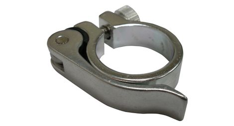 Collier de selle a serrage rapide position one alu argent