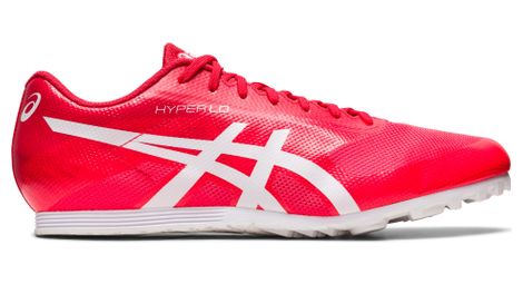 Asics hyper ld 6 rojo blanco zapatillas de atletismo unisex 42.1/2