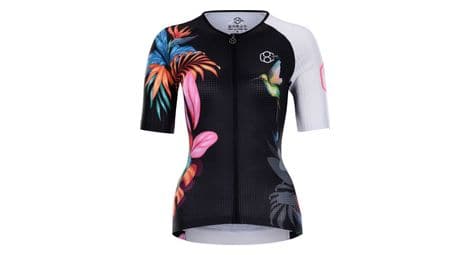 Maillot de cyclisme pour femmes, manches courtes noir 8andcounting