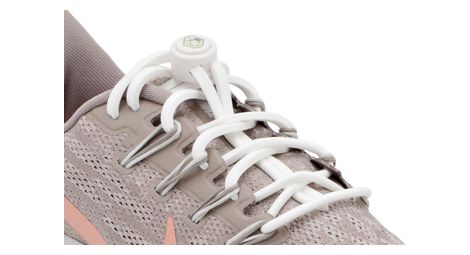 Lacets élastiques pour le running - silicone - blanc