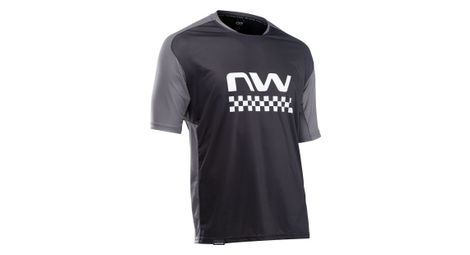 Maglia manica corta northwave edge nera/grigia