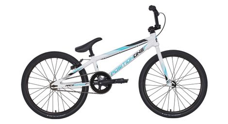 Bmx race position one race expert 20'' white/blue/black