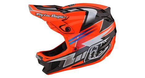 Casque integral troy lee designs d4 carbon mips rouge