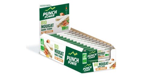 Presentoir de 24 barres bionougat punch power  30g