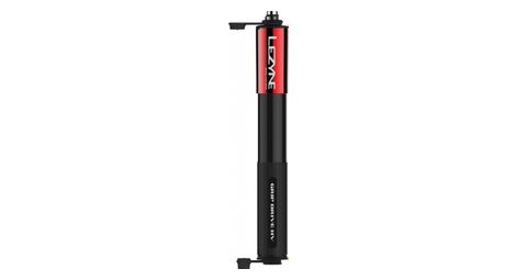 Pompa a mano lezyne grip drive hv s (max 90 psi / 6,2 bar) nera / rossa