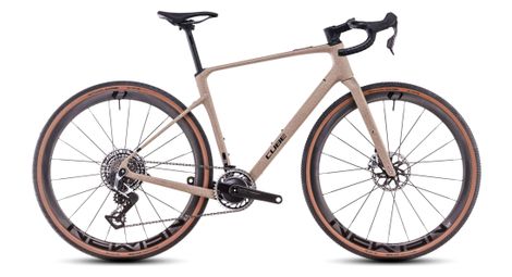 Cube nuroad c:62 slt gravel bike sram red xplr axs 13s 700 mm mineral grit beige 2025