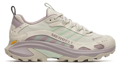 Merrell moab speed 2 gore-tex beige/violet scarponi da trekking da donna