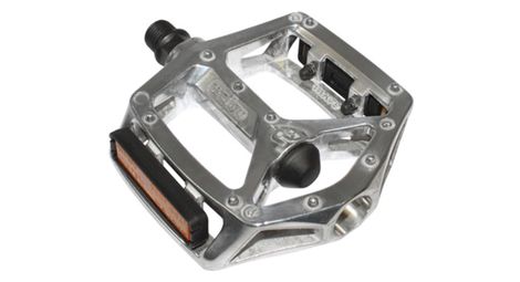 Pedale bmx newton alu argent 9-16  roulement du (paire sur carte)