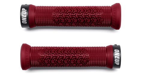 Puños OneUp Goldstone Lock-On, color granate