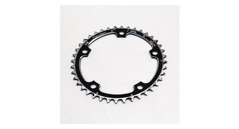 Plateau route 5bra d 130 miche 39dts milieu triple type shimano alu noir 9 10v
