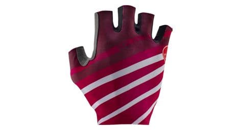 Castelli competizione 2 guantes cortos unisex rojo burdeos