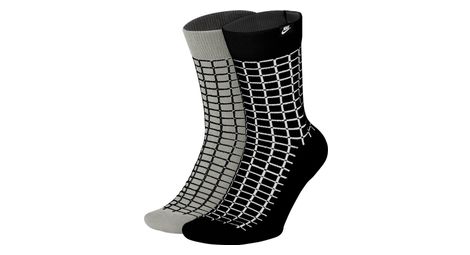 Pares de calcetines (x2) nike sportswear snkr multi-color black / grey