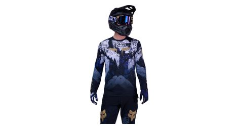 Maillot manches longues fox flexair goldstone limited edition violet homme