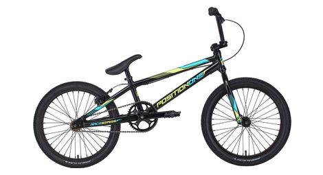 Bmx race position one race pro 20 noir bleu jaune