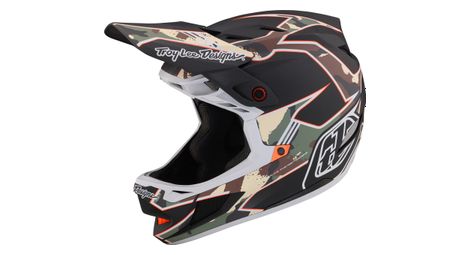 Casque integral troy lee designs d4 composite mips matrix camo vert