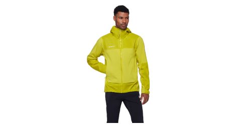 Veste Imperméable Mammut Ducan Guide Hooded Jaune Homme