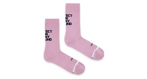 Chaussettes de running circle speedy high rose lilas