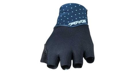 Par de guantes cortos mujer five rc1 negro / azul