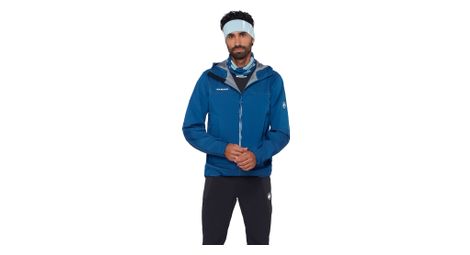 Wasserdichte Jacke Mammut Ducan Guide Hooded Blau Herren