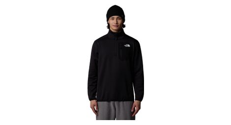 The north face crest 1/4 zip polare nero