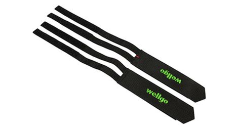 Courroie cale pied large noir avec scratch paire pour fixie