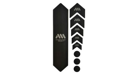 Kit di protezione per telaio all mountain style - 9 pezzi - nero