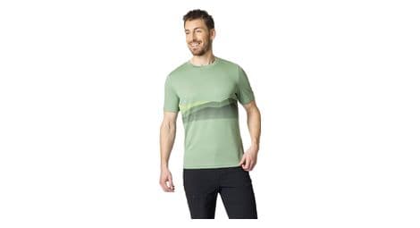 Maillot manches courtes odlo f dry ridgeline vert