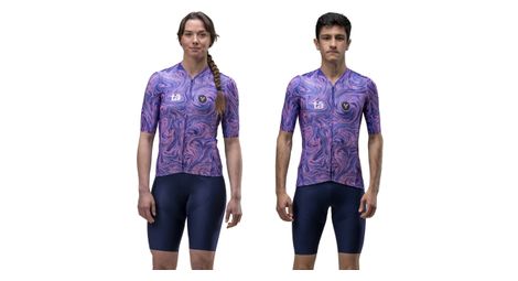 lebram race aero unisex short sleeves jersey lebram x ta energy edition purple blue