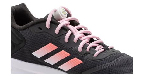 Lacets élastiques pour le running - silicone - rose pale