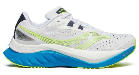 Zapatillas saucony endorphin speed 4 blanco/amarillo/azul mujer