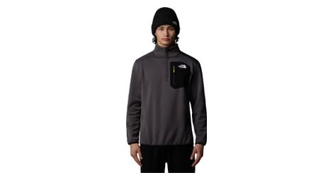 Forro polar the north face crest 1/4 zip gris