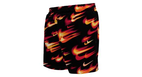 Costume da bagno Nike Swim Breaker Asteroid AOP Nero/Rosso da ragazzo