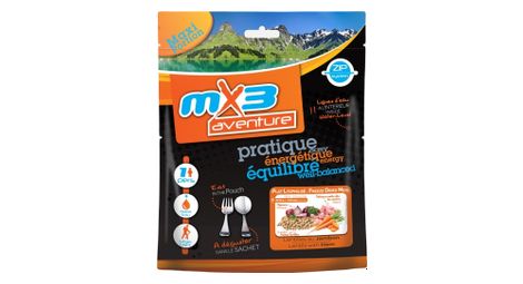 Repas lyophilise mx3 lentilles au jambon 140 g