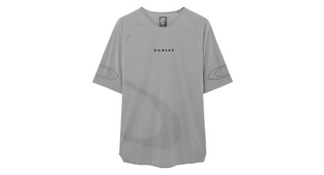 Maillot Manches Courtes Oakley Seeker Whip Gris Homme