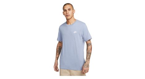 Nike sportswear club kurzarm-t-shirt tee blau