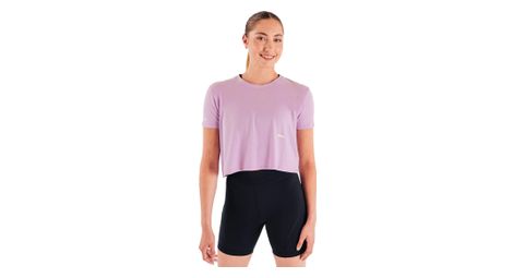 Crop top running circle smooth operator rose lilas