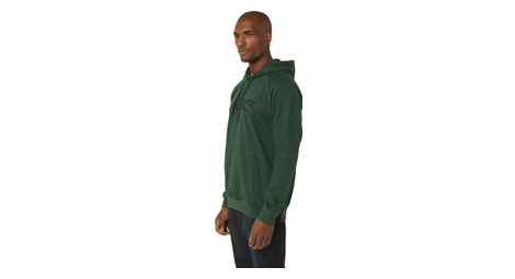 Sweat à capuche asics big logo vert homme