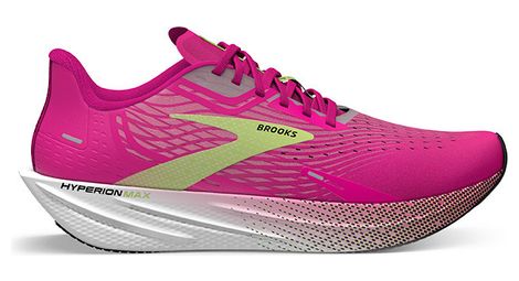 Chaussures running brooks hyperion max rose jaune femme