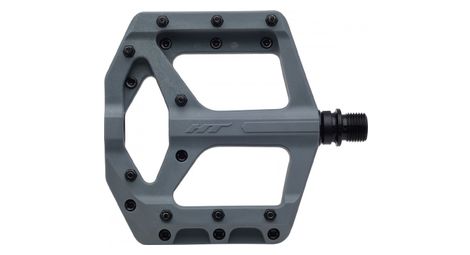 Paire de Pédales Plates HT Components Supreme-C PA32A Gris
