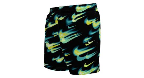 Costume da bagno Nike Swim Breaker Asteroid AOP Nero/Giallo da ragazzo