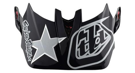 Visière de rechange pour casque troy lee designs d4 freedom 2.0 blanc/rouge