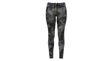 Mallas odlo zeroweight print reflective camo / black para mujer